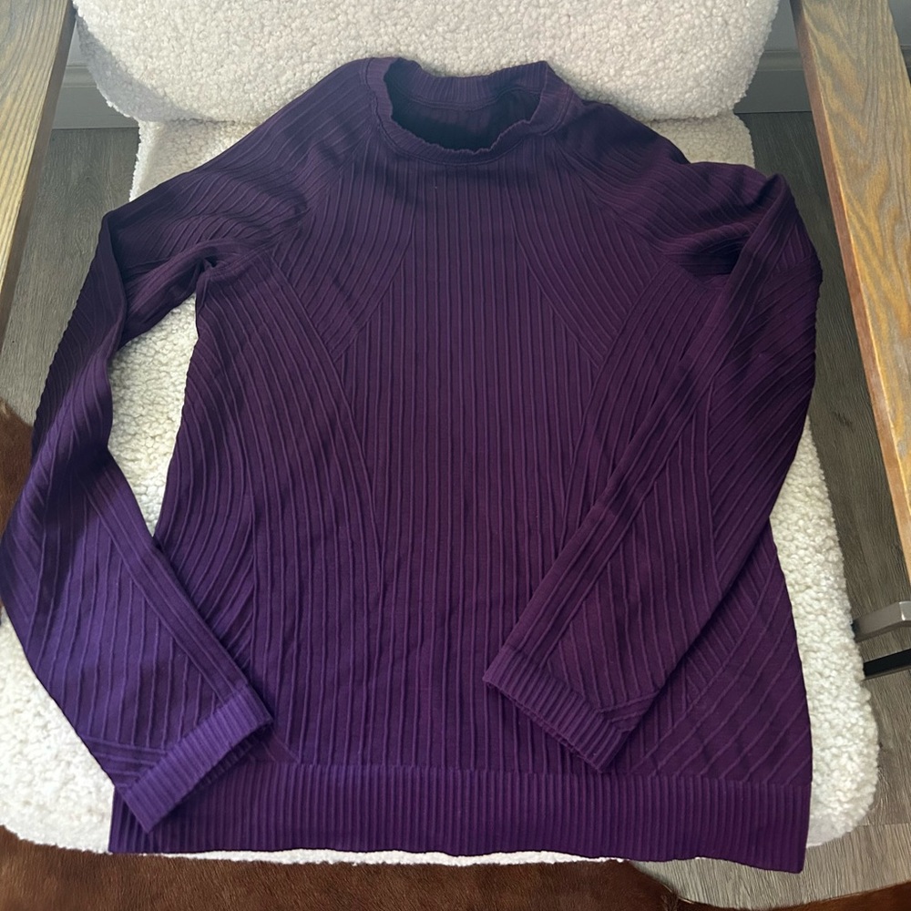 lululemon athletica Women's Purple Long Sleeve Rest Less Top, Size 6